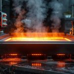 Plancha industrial calienta por zonas: causas y síntomas
