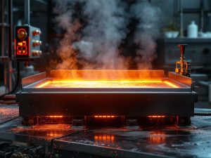 Plancha industrial calienta por zonas: causas y síntomas